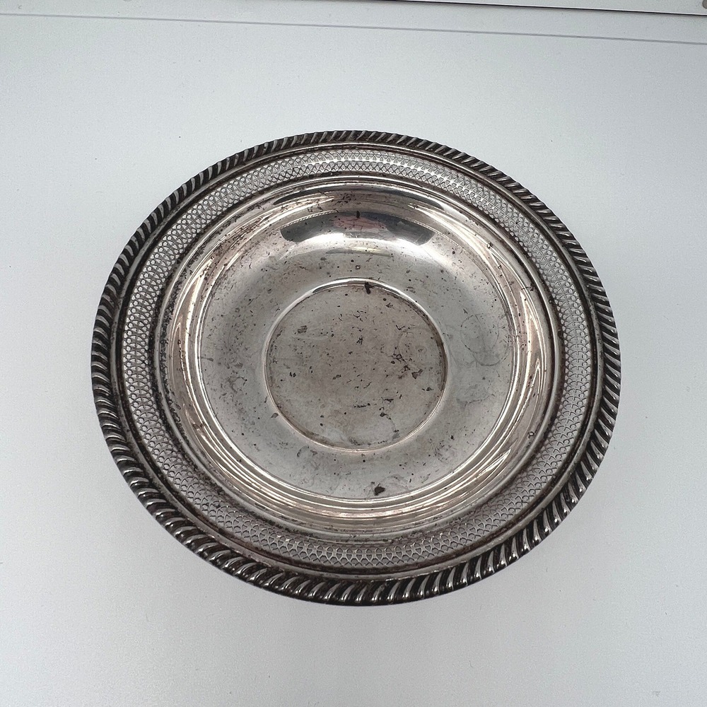 Gorham Sterling Silver Bowl 336 Dish Bonbon 6" Wine Reticulated Pierced Vintage